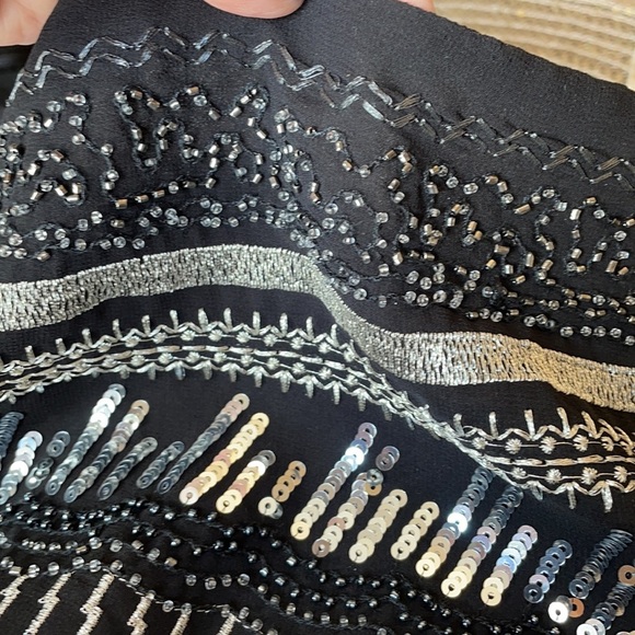 NWOT H&M women’s EMBELLISHED, SEQUINS, BEADED, EMBROIDERED MINI skirt, SIZE 10 - Picture 10 of 12